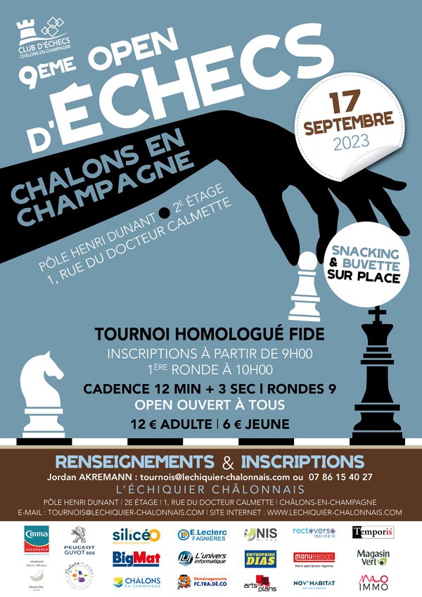 Rapide de Châlons Échiquier Châlonnais partenaire de CMMA Assurance